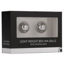 Shots Media BV Серебристые металлические вагинальные шарики Light Weight Ben-Wa-Balls (серебристый)