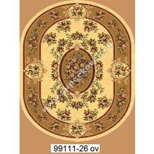 Люберецкий ковер Супер акварель  99111-26-oval, 1 x 2