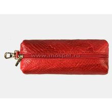Ключница кожаная K-117 красная
