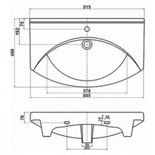 Тумба с раковиной Belux Анталия 80 белая