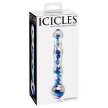 Анальный стеклянный стимулятор Icicles №8 - 17,8 см. (28198)