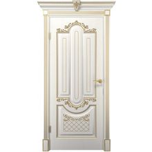  Interne doors накладка на сейф дверь  "александрия-2" (дг) белая эмаль патина серебро