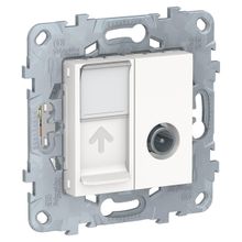 Schneider Electric Розетка TV одиночная + RJ45 Schneider Electric Unica New NU547018 ID - 237752