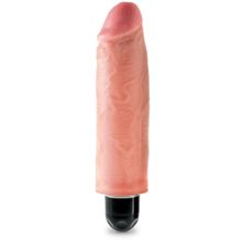 Телесный вибратор-реалистик 6  Vibrating Stiffy - 17,8 см.