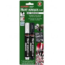 Alpino Paint Marker для дизайна и декорирования 2 шт белый черный