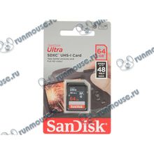 Карта памяти 64ГБ SanDisk "Ultra SDSDUNB-064G-GN3IN" SecureDigital XC UHS-I Class10 [131387]