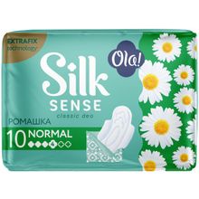 Ola! Silk Sense Classic Deo Normal Ромашка 10 прокладок в индивидуальной упаковке