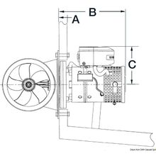 Osculati Lewmar tunnel for stern thruster Ø 300 mm, 02.043.04