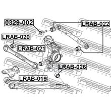 Сайлентблок Рычага Подвески | Зад Прав Лев | Land Rover Freelander Ii 2006-2014 Febest арт. LRAB019