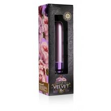 Сиреневый мини-вибратор Touch of Velvet - 10,3 см. (213841)