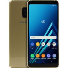 Смартфон Samsung Galaxy A8 Plus SM-A730FZDDSER Gold (2.2+1.6GHz, 4Gb, 6.0"2220x1080, 4G+BT+WiFi, 32Gb+microSD, 16Mpx)