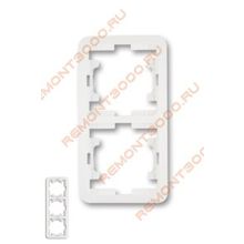 МАКЕЛ Мимоза рамка 3 гнезда вертикальная белая (22033)   MAKEL Mimoza 22033 рамка 3 гнезда вертикальная белая