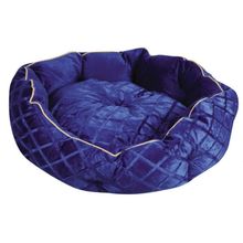 Лежак для собак арт:111. Цвет синий. Размер 60*60*20см."
