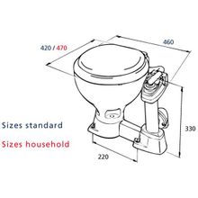 Raske Гальюн прокачной Raske Sealock Marine Standard 012 20 и 38 мм