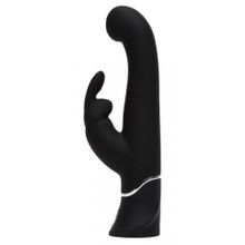 Черный вибратор-кролик G-Spot Stroking Vibrator - 24,2 см. (225592)