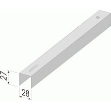 КНАУФ Профиль потолочный П28х27-3000 (3м) (Knauf, 27 мм, 3000 мм, Профиль для гипсокартона, 28 мм)