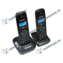 Радиотелефон Panasonic "KX-TG1612RUH", DECT, с опред.номера, доп.трубка, черно-серый [100304]