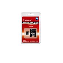 Карта памяти MicroSDHC 4 Gb Transcend class 6