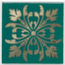 KERAMA MARAZZI HGD E252 5246 Вставка Клемансо зелёный 4,9х4,9х6,9