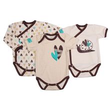 Lucky child Комплект детский: "Улитки" боди 3 шт 30-133