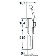 Osculati UFLEX single lever control, single engine, 45.103.00