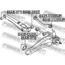 Тяга Подвески Поперечная Нижняя | Зад Прав Лев | Mitsubishi Lancer Lancer Cedia Cs Ct# 2000.03-2009.08 [Jpn] Febest арт. 0425CU20L