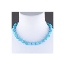 Бусики-Колечки Бусы Прес. Бирюза "Кубизм" арт.П4267