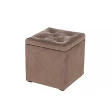 Мебельстория Пуф Ромби-2Т коричневый велюр ID - 310760