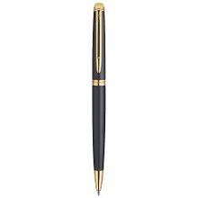 ручка шариковая Waterman Hemisphere Matt Black GT, 0,8 мм, синяя, корпус чёрный золото, поворотный механизм, подарочная упаковка S0920770