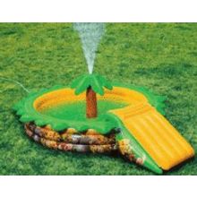  Детский водный игровой центр - бассейн, горка, фонтанчик, пальма