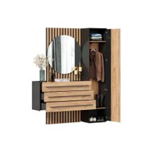 Алмаз. Любимый дом Неаполь Прихожая №8 (Черный Дуб Золотой)