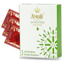 Классические презервативы AMOR Nature - 3 шт. (223924)