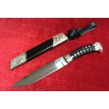 Нож Нарвал (Витязь), сталь 95х18, мельхиор