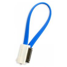 Кабель USB 2.0 Am=>Apple 30 pin, магнит, 0.2 м, голубой, SmartBuy (iK-402m blue)