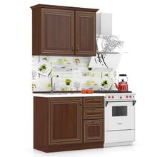 Любимый Дом Кухня Кантри Орех № 03 100 см., универсальная сборка ID - 287625