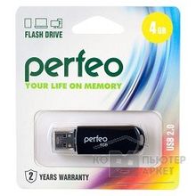 Perfeo USB Drive 4GB C03 Black PF-C03B004