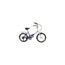 Складной велосипед TOTEM SF-170S 20" (сине-белый)