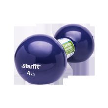 STARFIT Гантель виниловая DB-102 4 кг, темно-синий