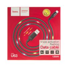 Data кабель USB HOCO U63 type-c черный