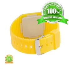 Ультратонкие силиконовые LED часы Nexer G1206, красные