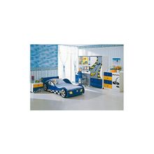 Детская комната F1 blue (Размер кровати: 90Х190, Наличие матраса: с 1 матрасом TFK, Комплектация: 865B, B16, B13, B15, B17.)