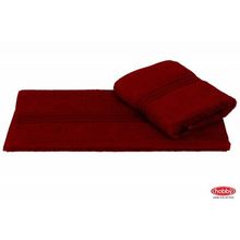 Махровое полотенце 70x140 "RAINBOW", бордовый, 100% Хлопок