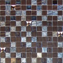 Керамическая плитка Onix Rev. Mystic Glass Agata Diamond Brown Malla Мозаика 31,1х31,1