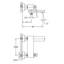 Смеситель для ванны и душа CEZARES  BADEN-F-VD-01 BADEN-F-VD-01