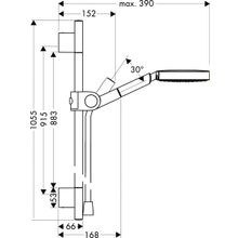 Душевой гарнитур Hansgrohe Axor Uno2 (27986000)