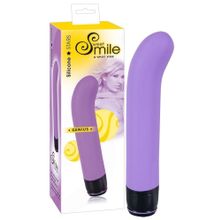 Фиолетовый вибратор G-точки Smile Genius - 20 см. Фиолетовый