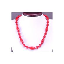 Бусики-Колечки Колье прес.Коралл "Астильба" арт. П940