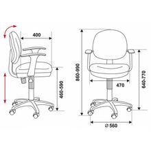 Бюрократ CH-W356AXSN темно-синее