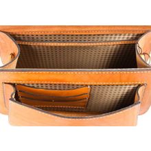 Сумка-седло Элеонора желтая Версия 1