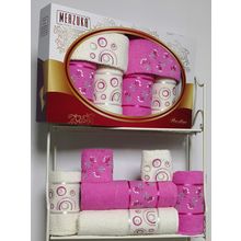 Комплект полотенец MERZUKA махровые в коробке (30х50 2 шт 50x80 2 шт 70x130 2 шт) 6 шт. PRESTIJ